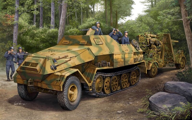 German Armored Vehicle — Green