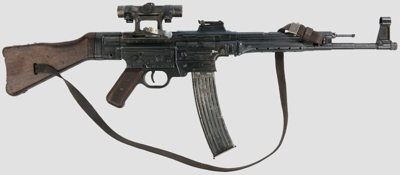 German assault rifle with scope