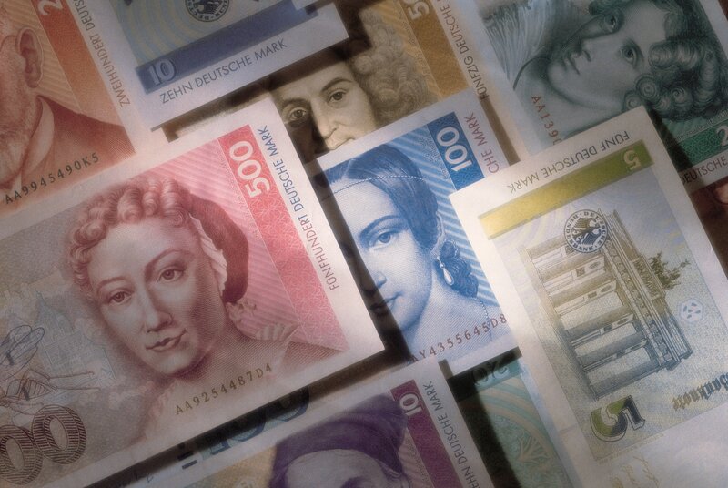 German banknotes collection
