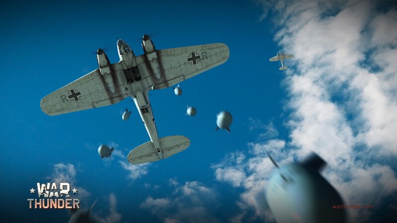 German Bomber Aircraft — Blue, Dramatic, Afternoon, 3d Render