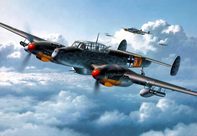 German Bomber Aircraft — Blue