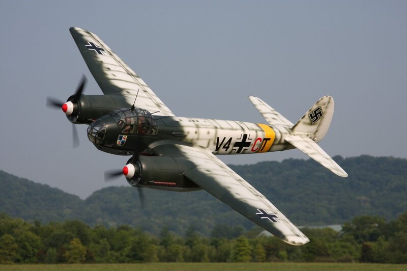 German Bomber Aircraft — Gray, Calm
