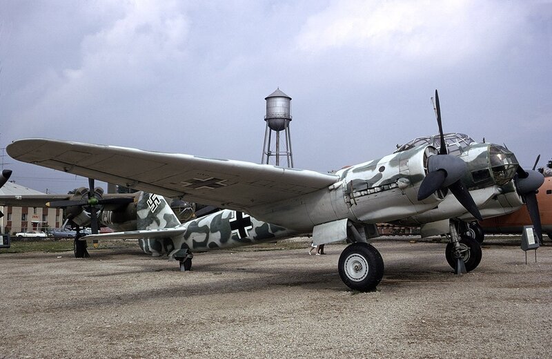 German Bomber Aircraft — Gray, Dramatic