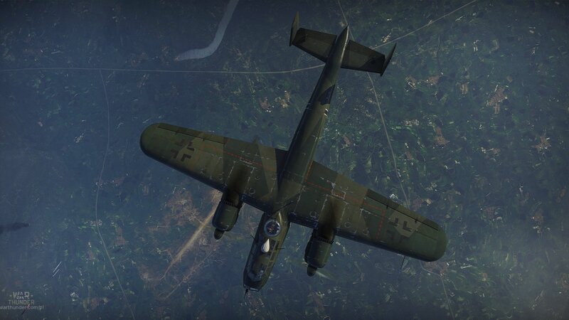 German Bomber Aircraft — Green, Dramatic