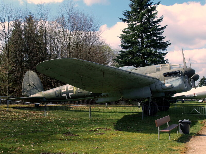 German Bomber Aircraft — Green, Outdoor