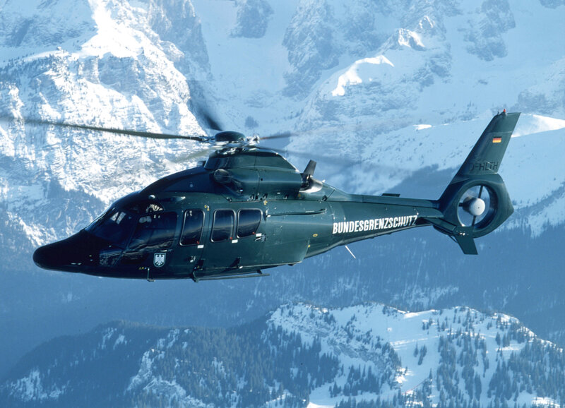German border guard helicopter