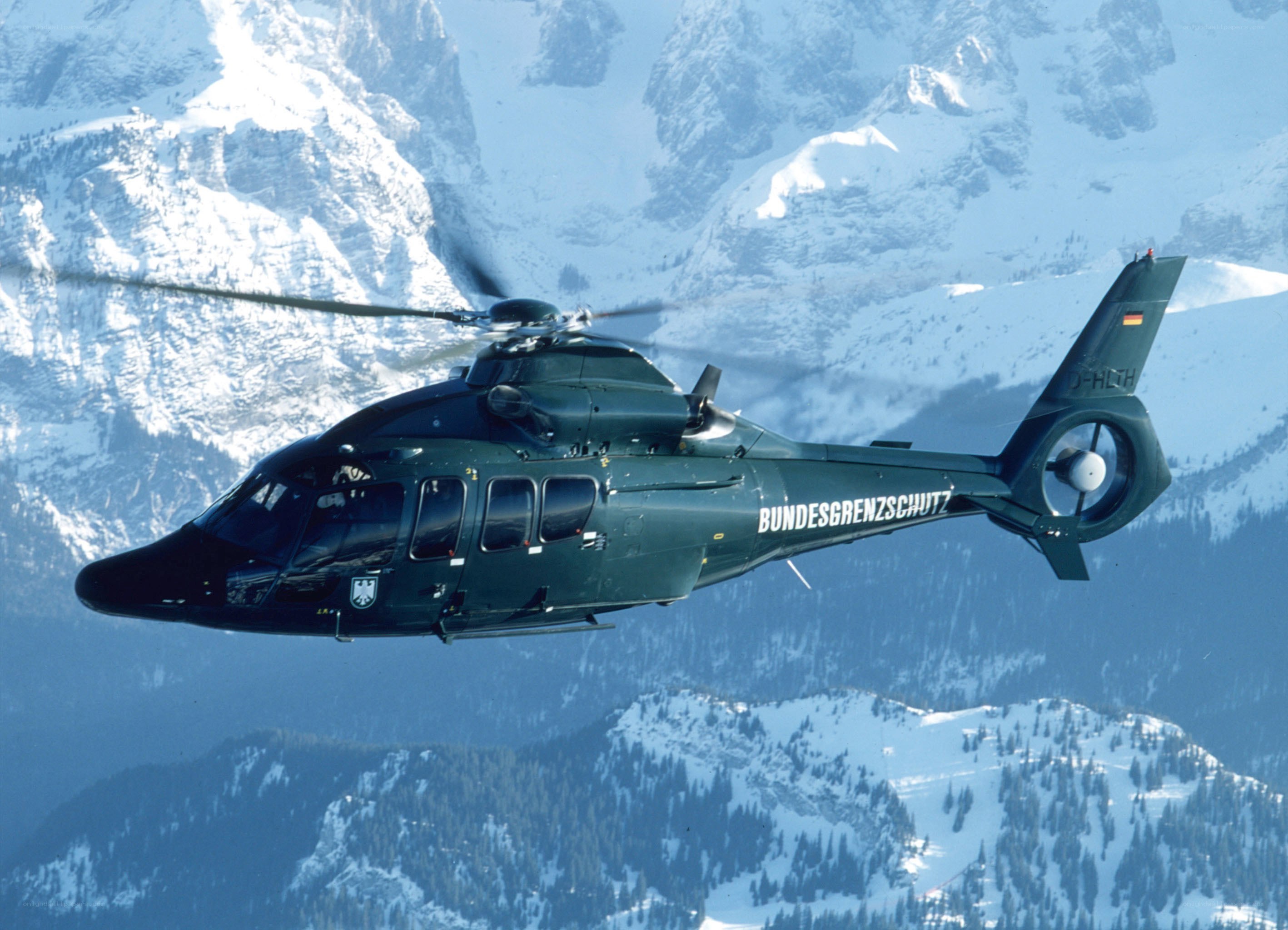 German border guard helicopter