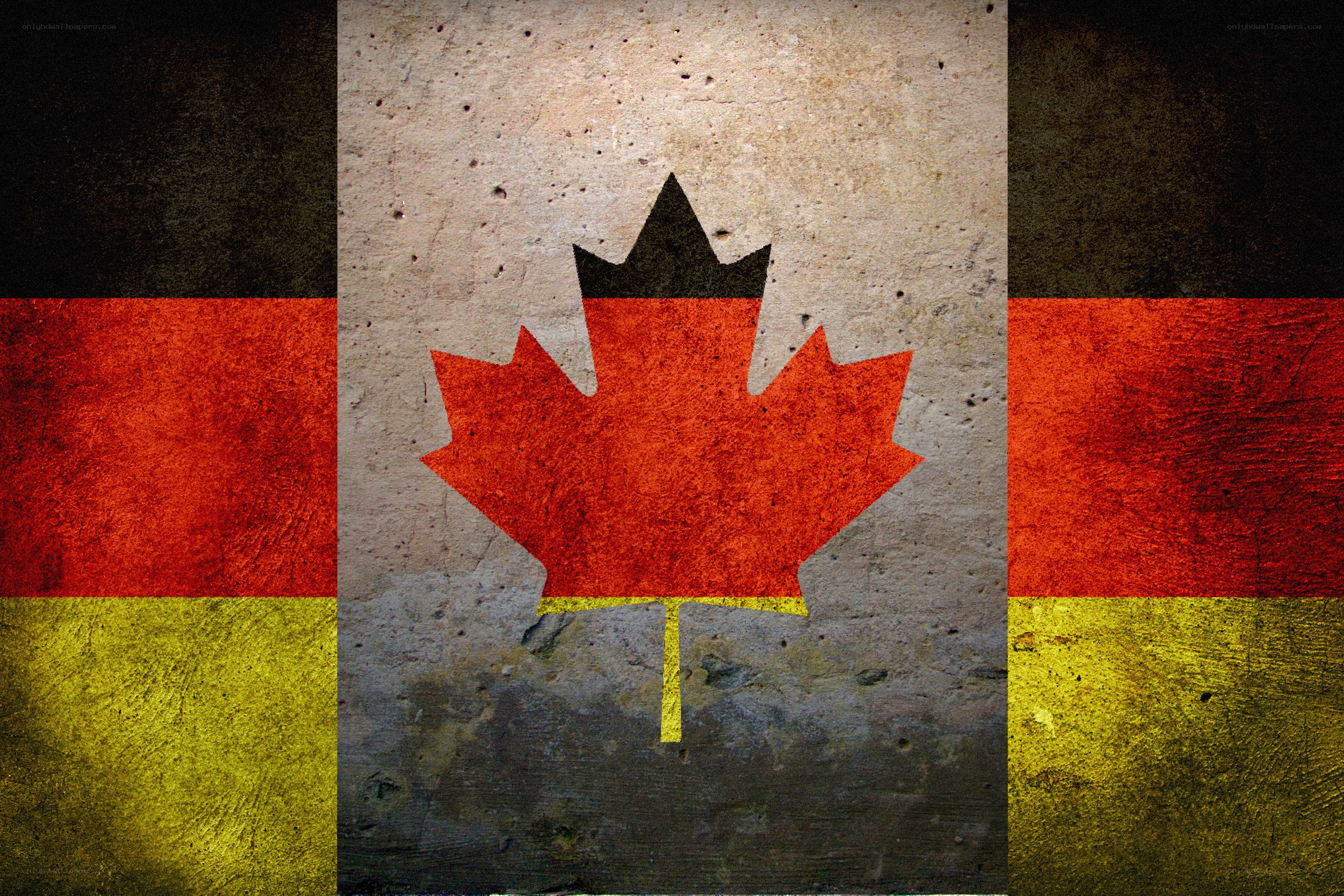 German-Canadian flag fusion