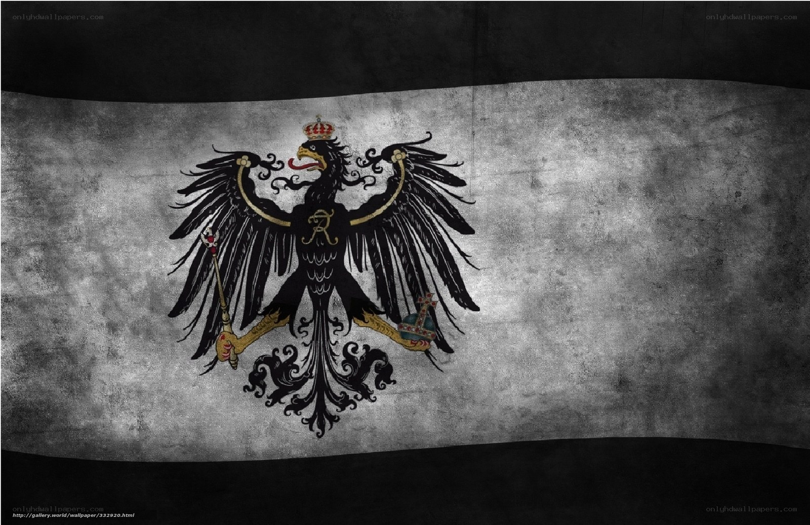 German Empire flag with eagle