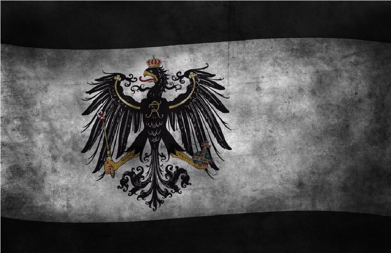 German Empire flag with eagle