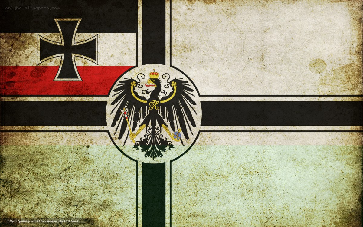 German Empire flag with eagle