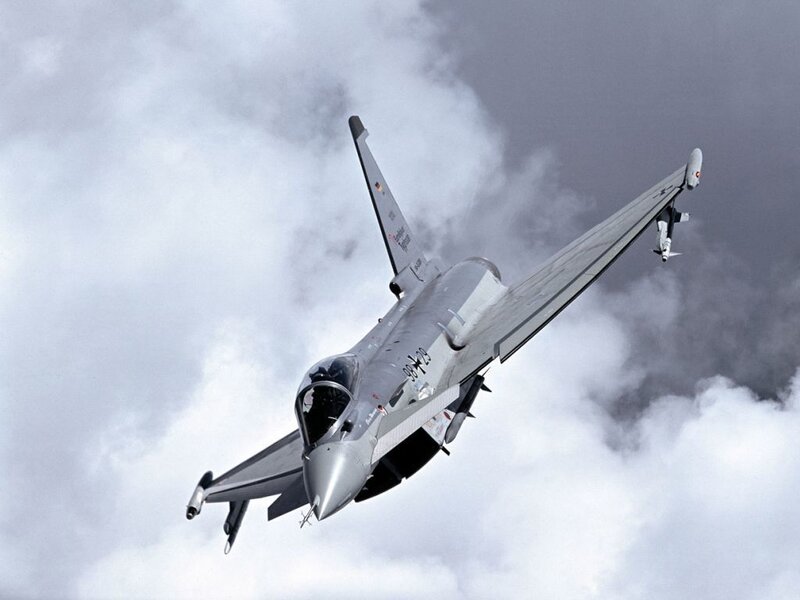 German Eurofighter Jet — Gray