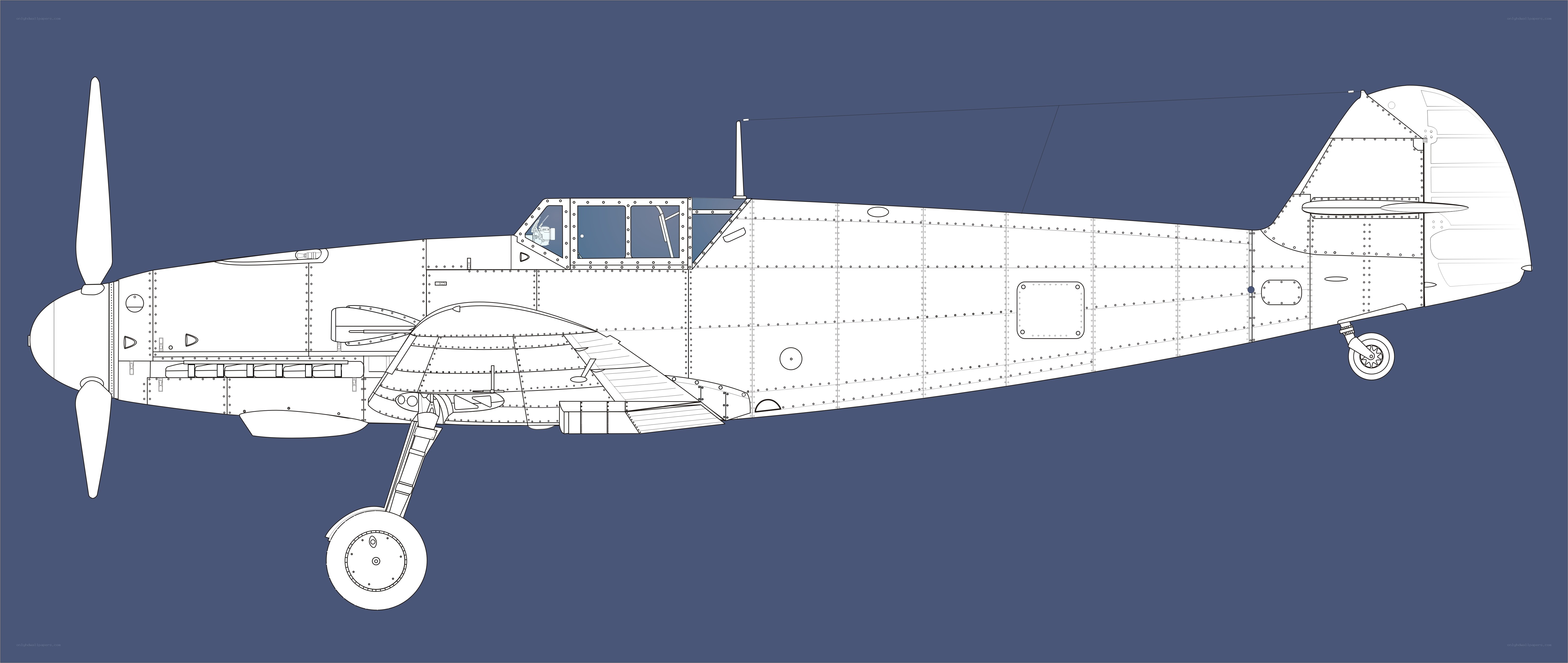 German fighter aircraft blueprint