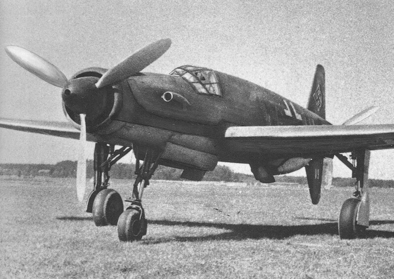 German fighter aircraft on airfield