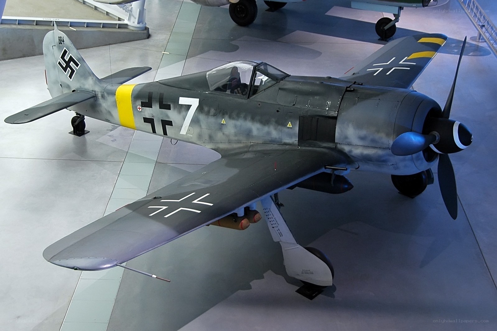 German fighter aircraft on display