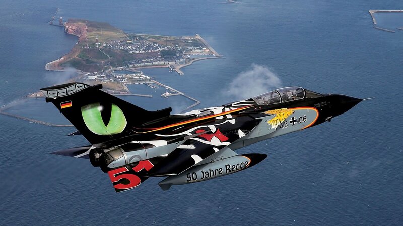 German Fighter Jet — Blue, Dramatic, Afternoon