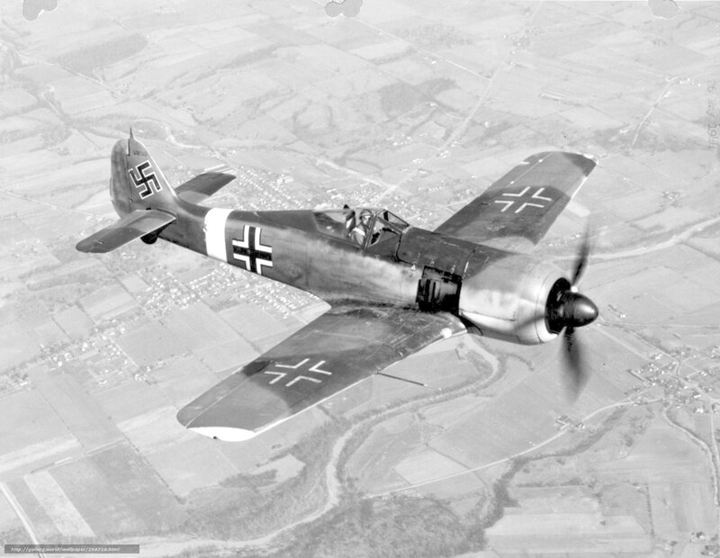German Fighter Plane — Black, Aerial