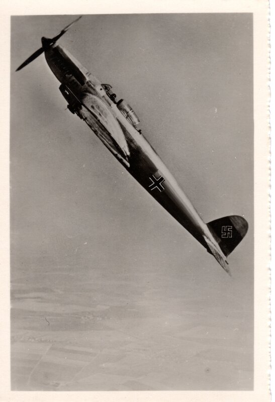 German Fighter Plane — Black, Dramatic