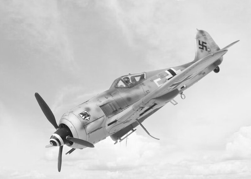 German Fighter Plane — Black