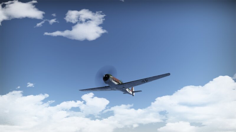 German Fighter Plane — Blue, Calm
