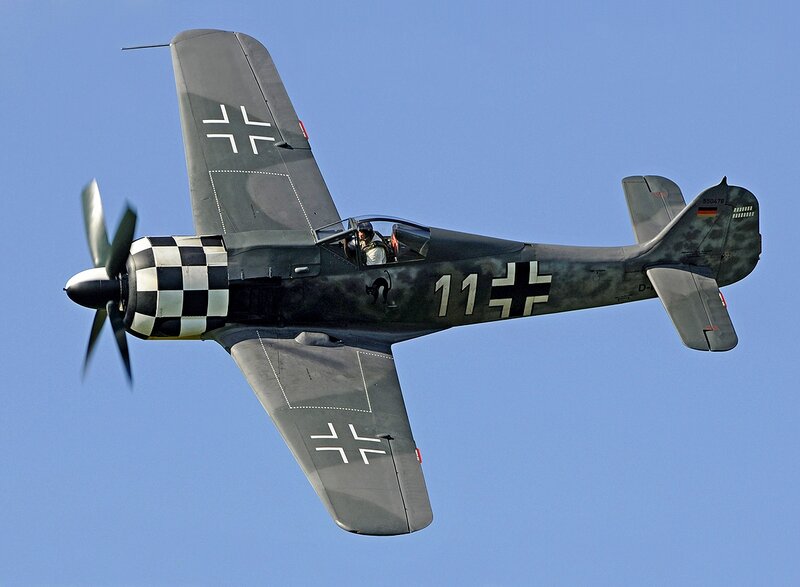 German Fighter Plane — Blue, Clear
