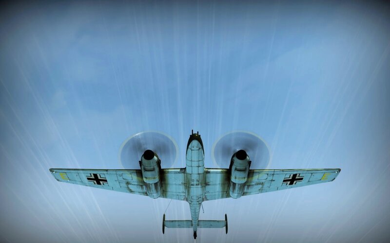 German Fighter Plane — Blue, Dramatic, 3d Render