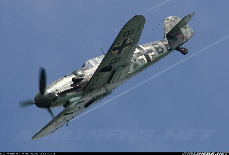 German Fighter Plane — Blue, Dynamic