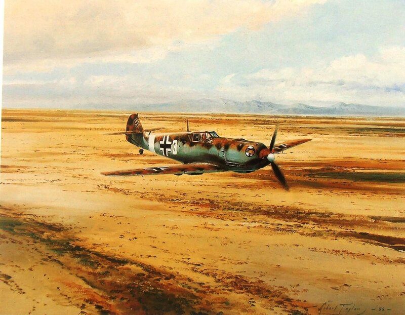German Fighter Plane — Brown, Dramatic