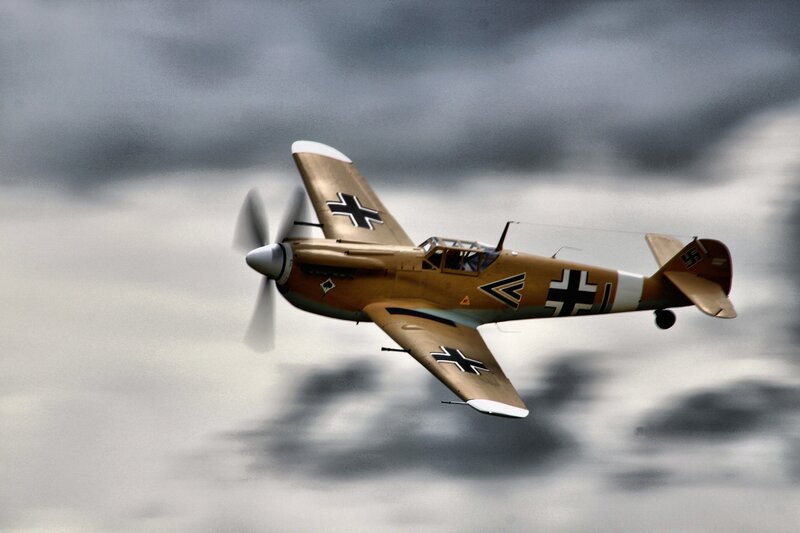 German Fighter Plane — Brown