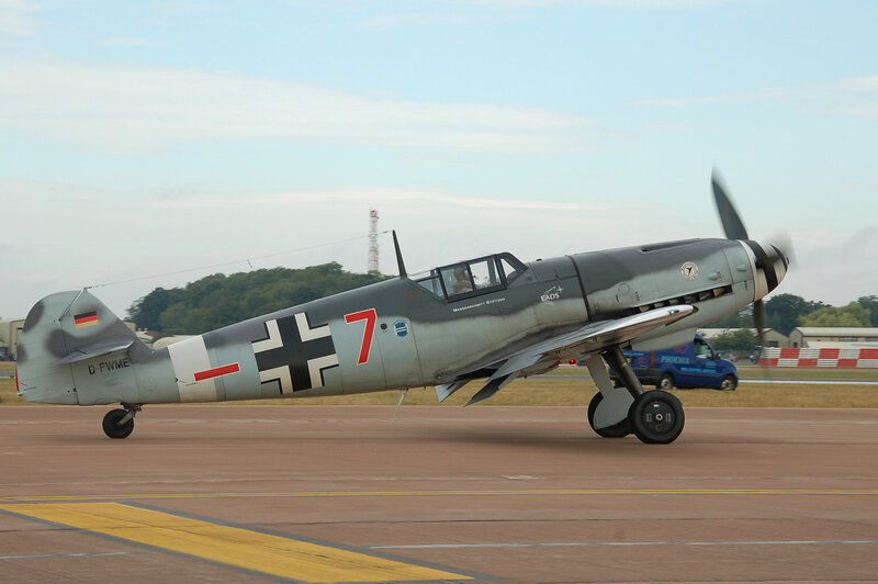 German Fighter Plane — Gray, Calm