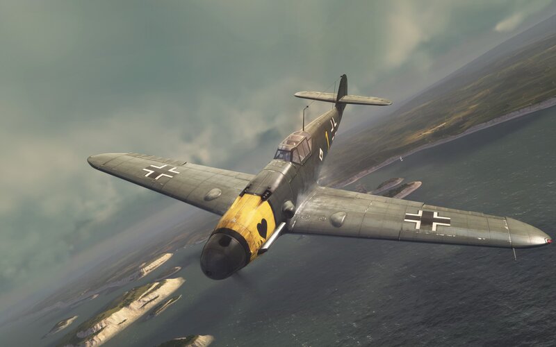 German Fighter Plane — Gray, Dramatic, 3d Render