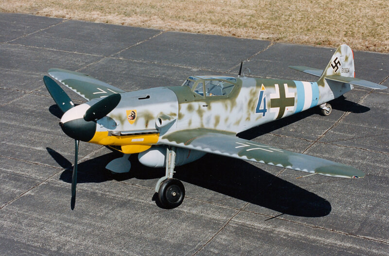 German Fighter Plane — Gray, Neutral, Afternoon, Photograph