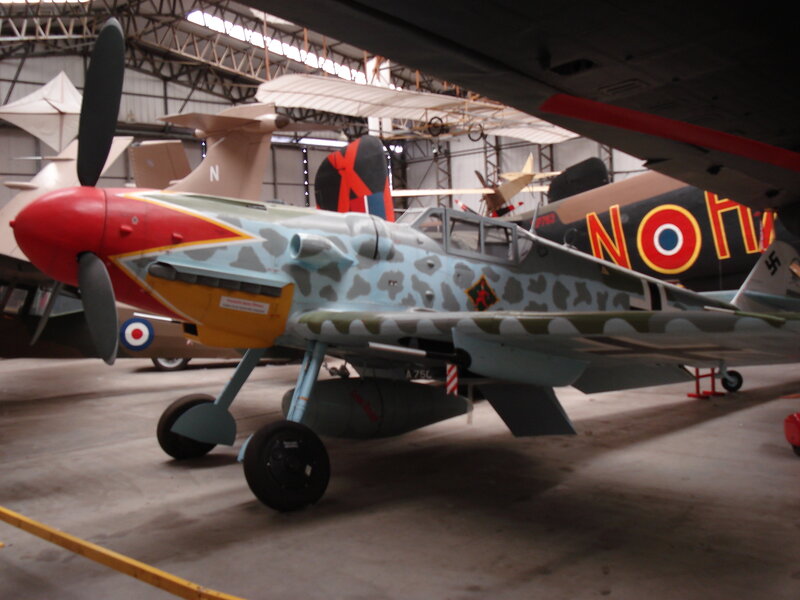 German Fighter Plane — Gray, Static