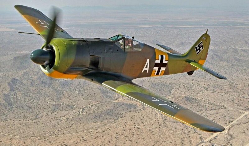 German Fighter Plane — Green, Aerial