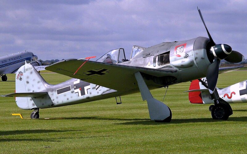 German Fighter Plane — Green, Calm, Afternoon, Photograph, Airplane