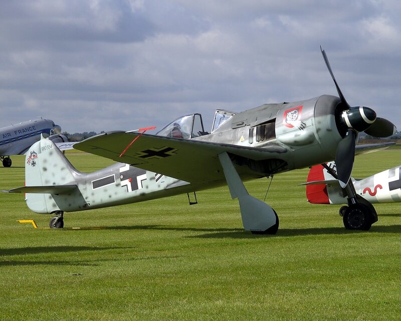 German Fighter Plane — Green, Calm, Afternoon
