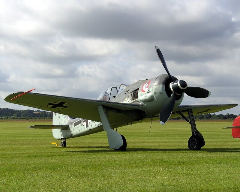 German Fighter Plane — Green, Calm