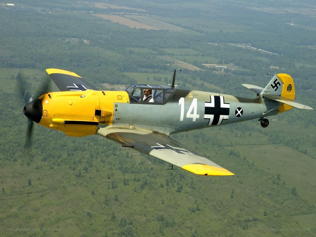 German fighter plane in flight