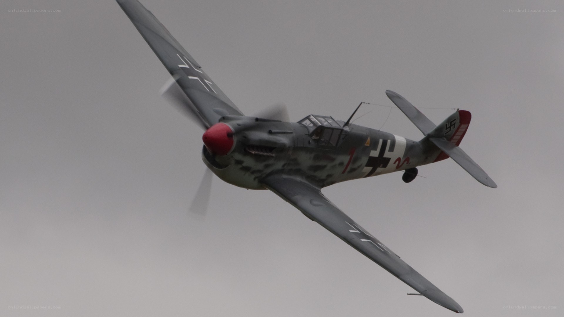 German fighter plane in flight