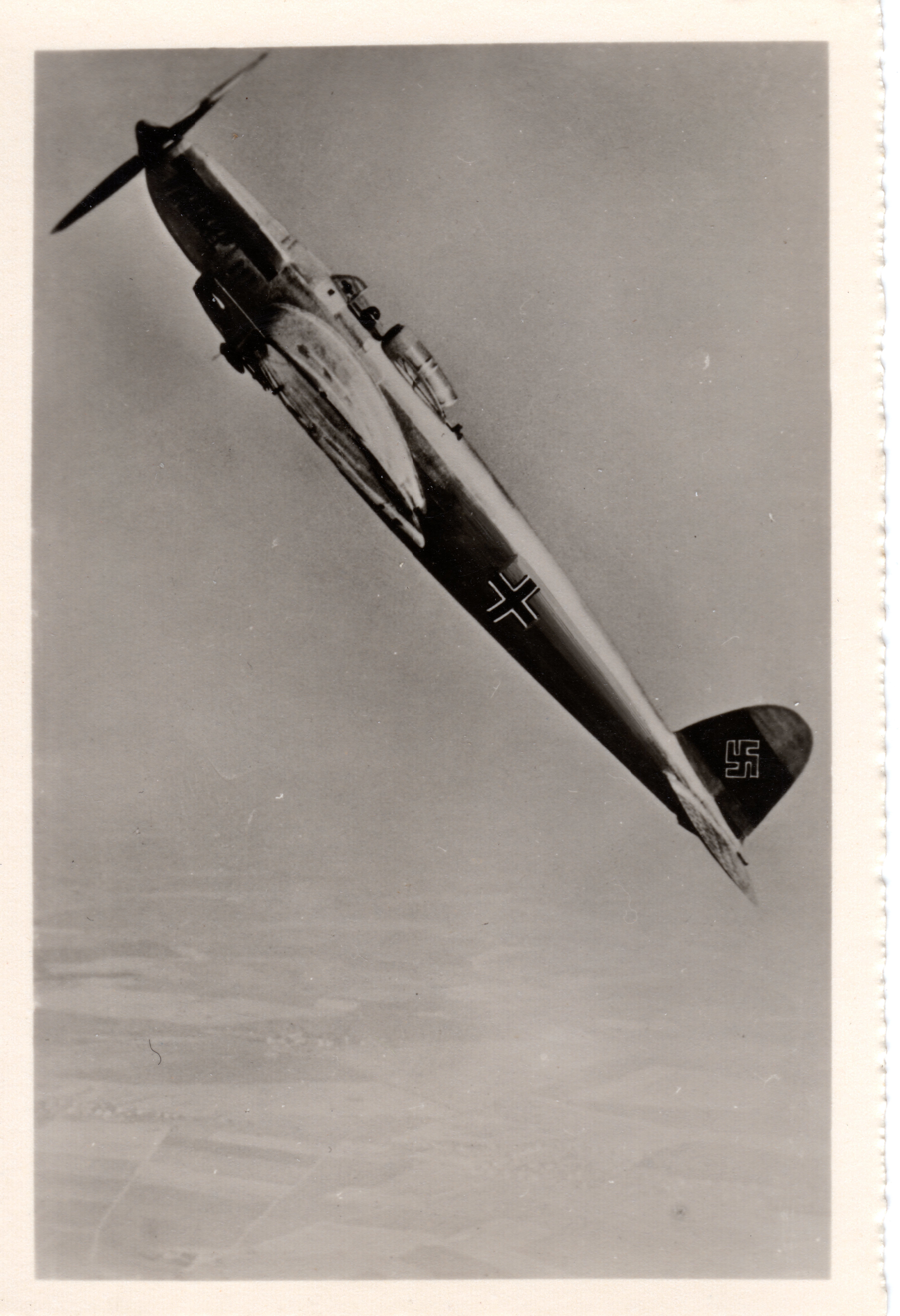 German fighter plane in flight