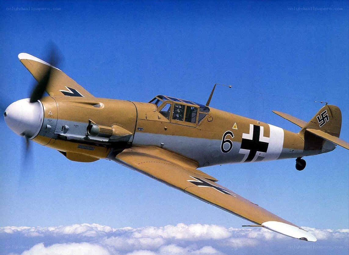 German fighter plane in flight