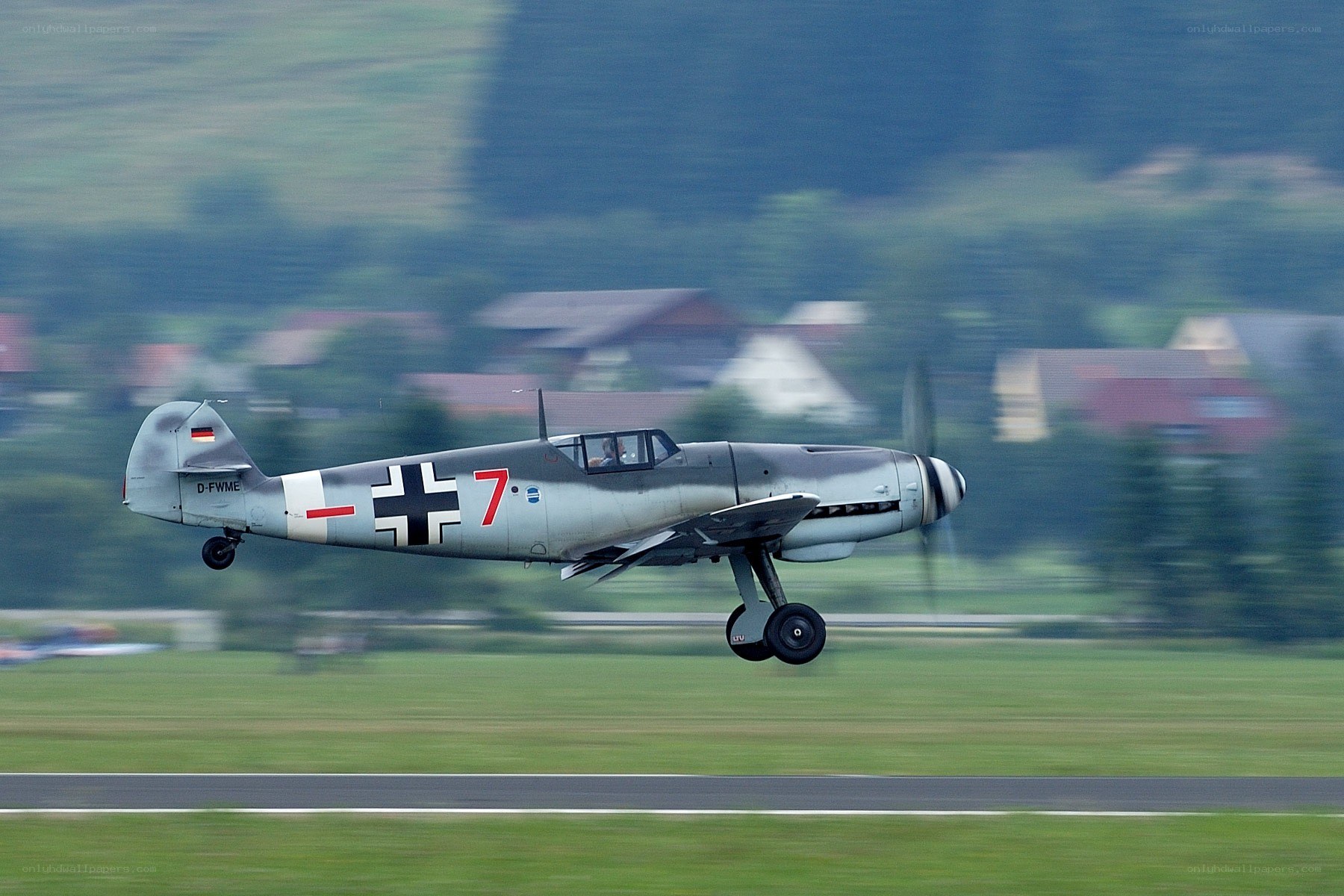 German fighter plane in flight