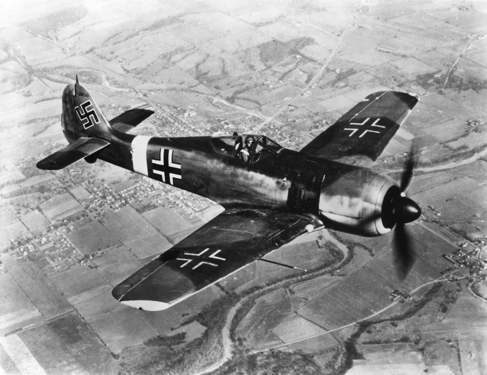 German fighter plane in flight