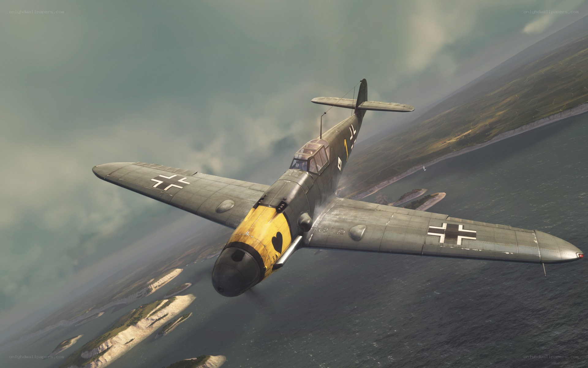 German fighter plane in flight