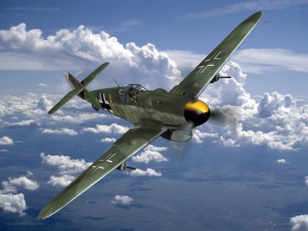 German fighter plane in flight