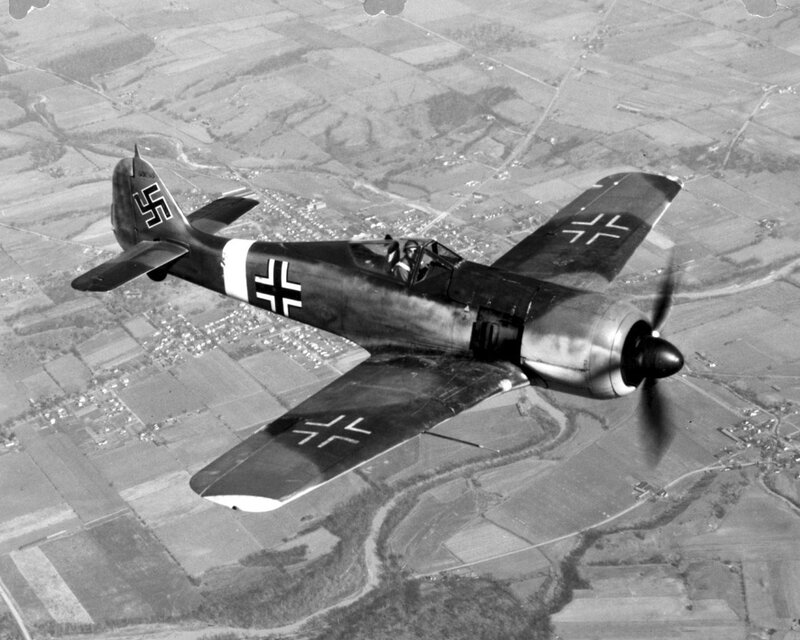 German fighter plane in flight