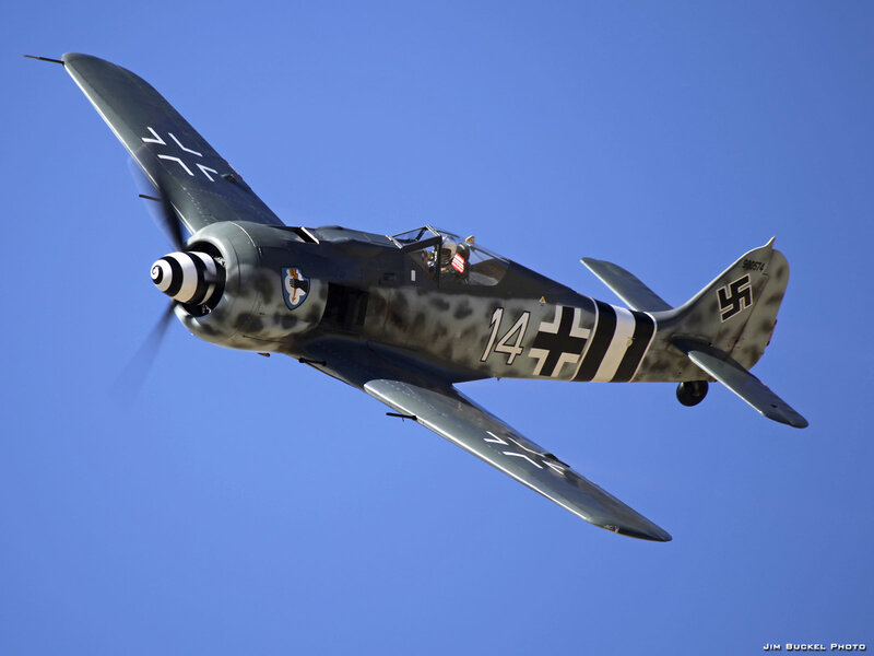 German fighter plane in flight