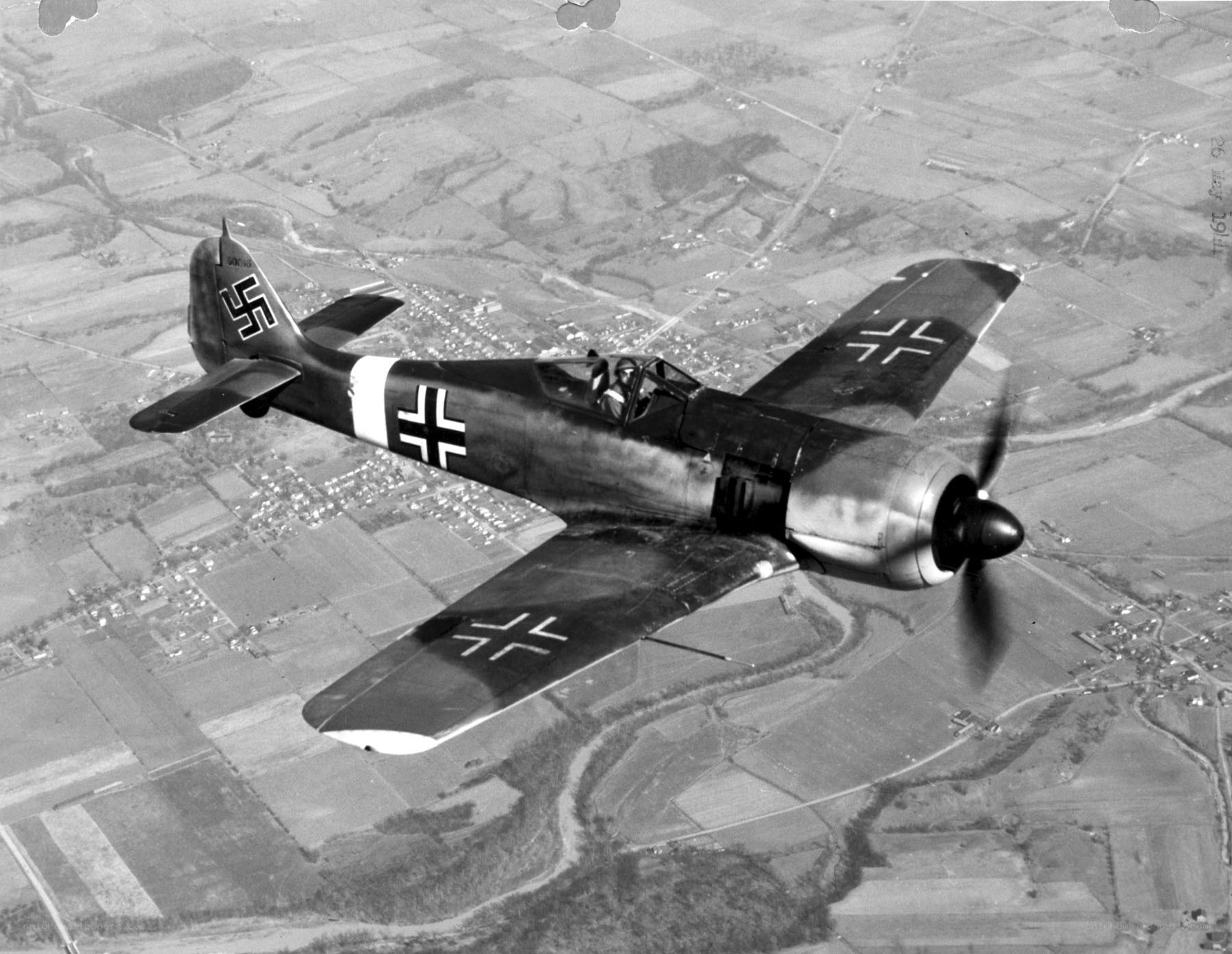German fighter plane in flight