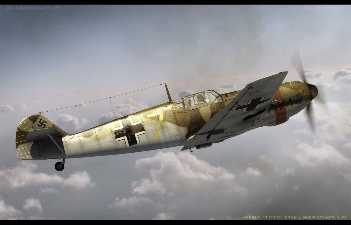 German fighter plane in flight