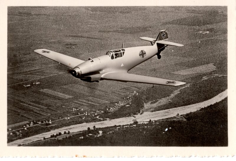 German fighter plane in flight